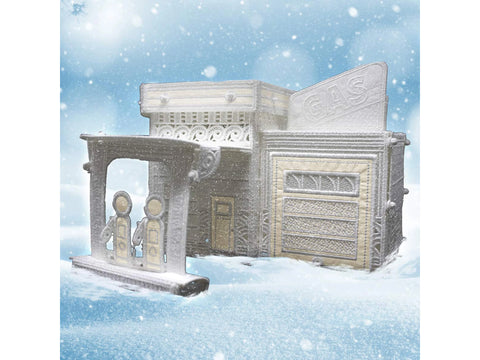 OESD Freestanding Gas Station Winter Village CD