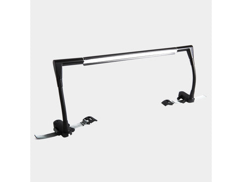 Daylight Quilta Long Arm Quilting Lamp with a black frame and flexible arms.