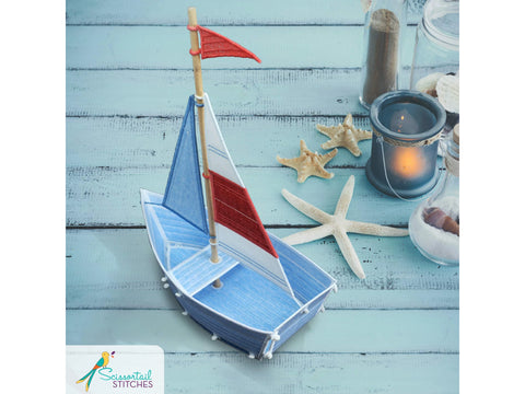 OESD Freestanding Sailboat by Scissortail Stitches