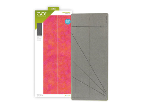 AccuQuilt GO! Strip Cutter - 4" (3-1/2" Finished) 2 Strips with angled guide lines.