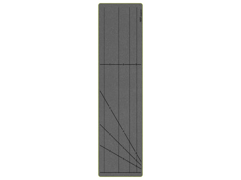 Gray AccuQuilt GO! strip cutter die with various angle markings.
