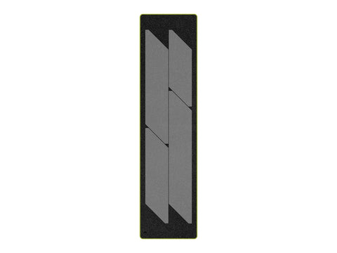 Accuquilt GO! Scrappy Binding die with four trapezoidal shapes.