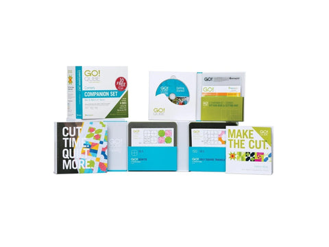 A collection of AccuQuilt GO! Qube Companion Corners 6" quilting products.