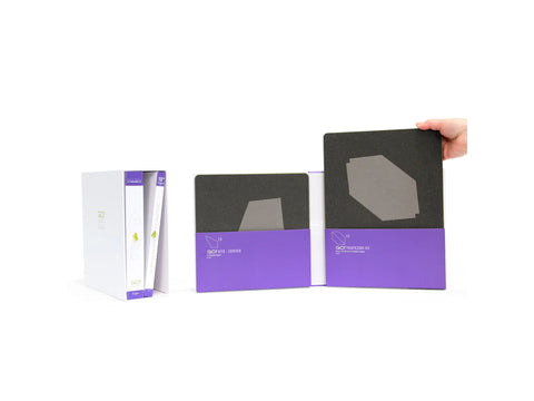 AccuQuilt Qube Companion Angles 10" set with two dies and two binders.