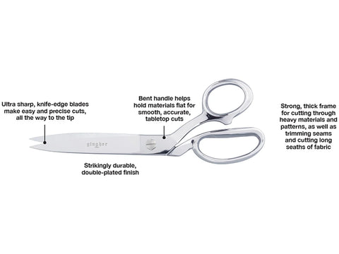 Gingher 10" Knife Edge Trimmers