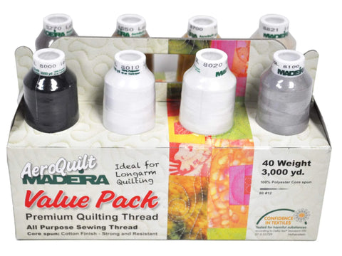 Madeira Aeroquilt Solid 8 Cone Value Pack