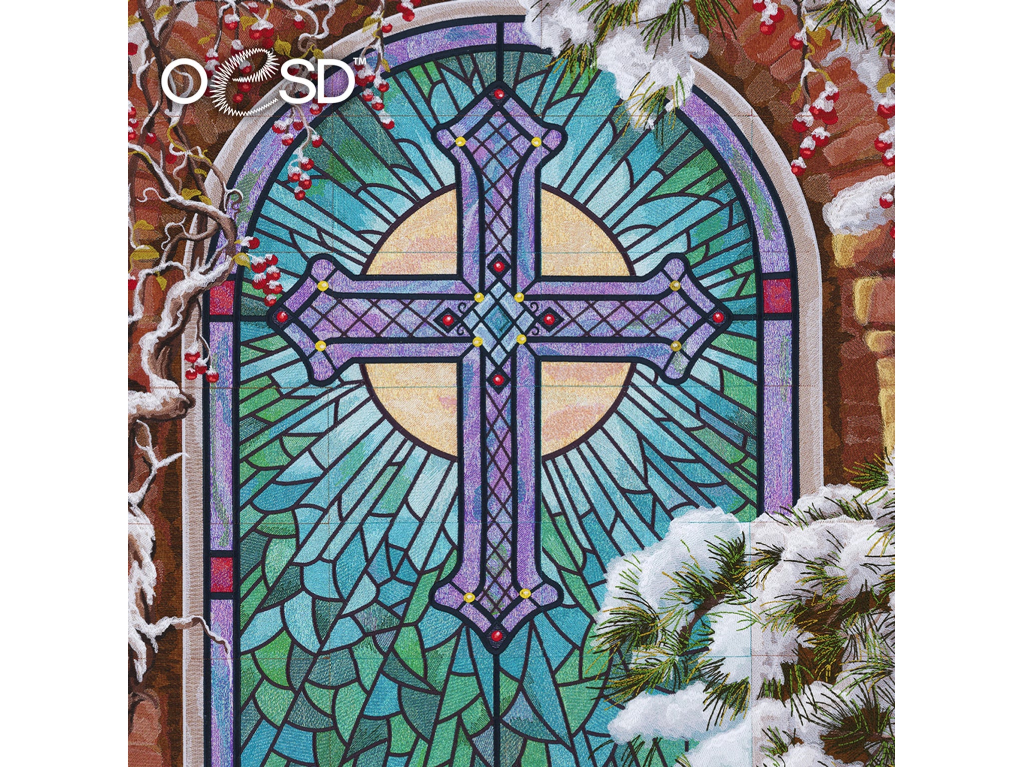 OESD Christmas Church Window by Dona Gelsinger – B-Sew Inn