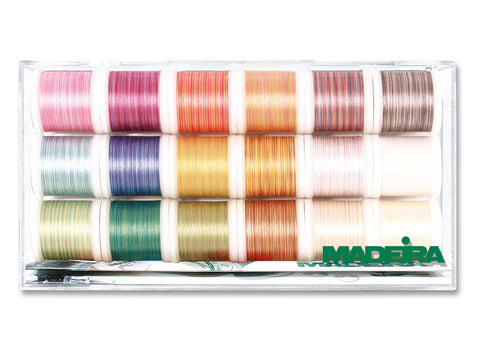 Madeira Cotona 18 Spool Variegated Thread Pack