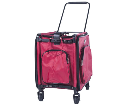 Tutto 17" Serger on Wheels Trolley - Small - Red