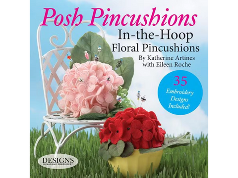 Posh Pincushions in the Hoop by Katherine Artines