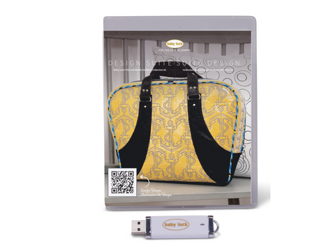 Baby Lock Design Suites Fills & Motifs Hobbies #2 Collection on a USB drive.