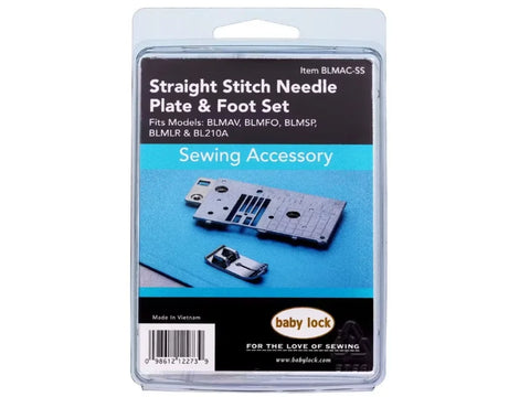 Baby Lock Straight Stitch Needle Plate and Foot Set