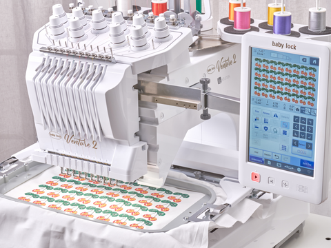 NEW! Baby Lock Venture 2 10-Needle Free Arm Embroidery Machine