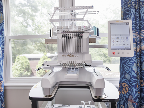 NEW! Baby Lock Venture 2 10-Needle Free Arm Embroidery Machine