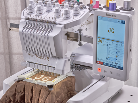 NEW! Baby Lock Venture 2 10-Needle Free Arm Embroidery Machine
