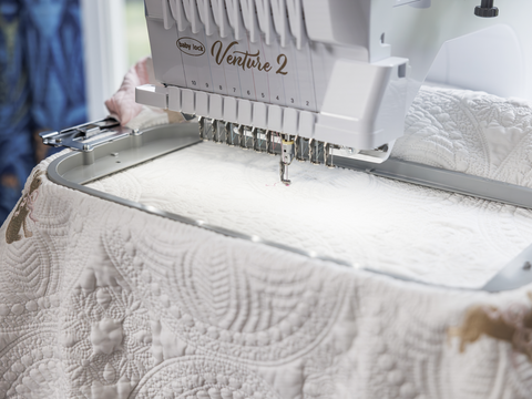 NEW! Baby Lock Venture 2 10-Needle Free Arm Embroidery Machine
