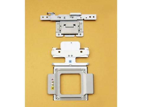 A magnetic embroidery frame set with a 2x2 inch hoop.