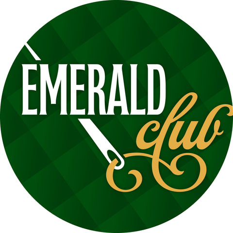 A circular green logo with "EMERALD" in white and "Club" in gold script.