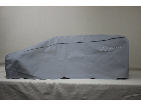Gray Brother Luminaire sewing machine cover with the brand logo.
