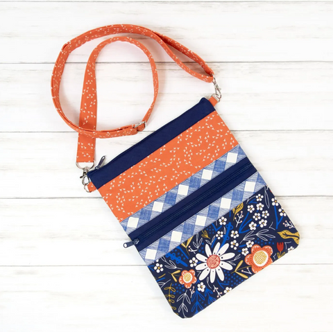 Caitlyn Tote with Zippity-Do-Done® Zipper - Navy