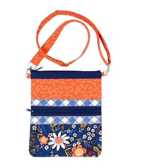Caitlyn Tote with Zippity-Do-Done® Zipper - Navy