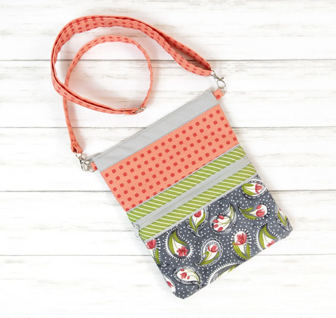 Caitlyn Tote with Zippity-Do-Done® Zipper - Gray