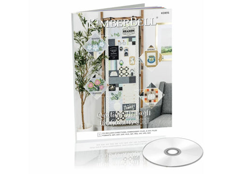 A Kimberbell "Quilting Through the Seasons" kit with a CD, featuring a quilt with seasonal designs.