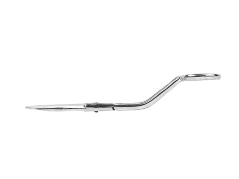 Left-handed quilter's select wave applique scissors with a precision point.