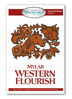 Purely Gates Mylar Western Flourish
