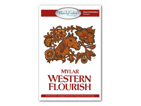 Purely Gates Mylar Western Flourish