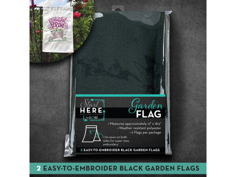 OESD Garden Flag Blanks - Black 2 Pack