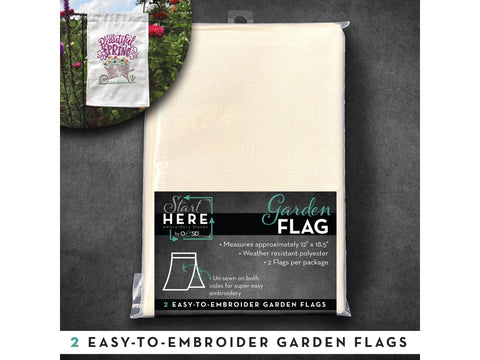 OESD Garden Flags Blanks - Linen 2 Pack