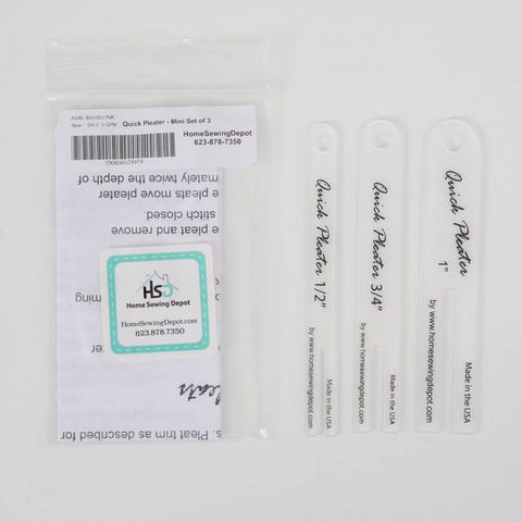 The Home Sewing Depot Quick Pleater Small 3 Pc