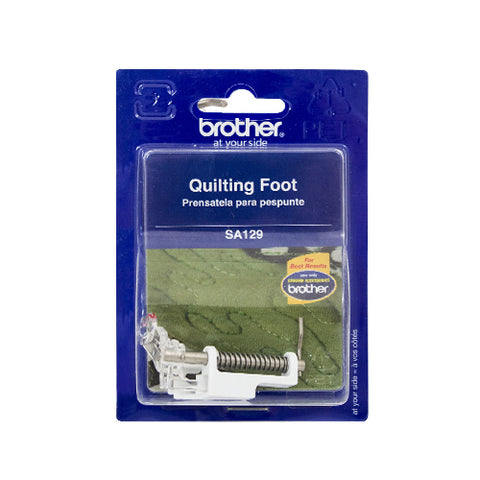 A Brother clear plastic quilting foot in its packaging.