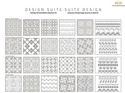 Baby Lock Design Suite Fills & Motifs Holiday Collection #2