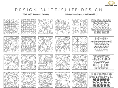 Baby Lock Design Suite Fills & Motifs Hobbies Collection #1