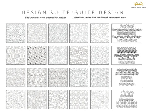 Baby Lock Design Suite Fills & Motifs Zandra Shaw Collection