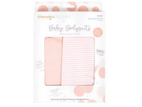 Kimberbell Baby Bodysuits Blank - Blushing Peach 6-9 Months