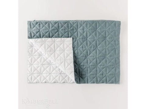 Kimberbell Quilted Pillow Cover Blank - Patriot Blue