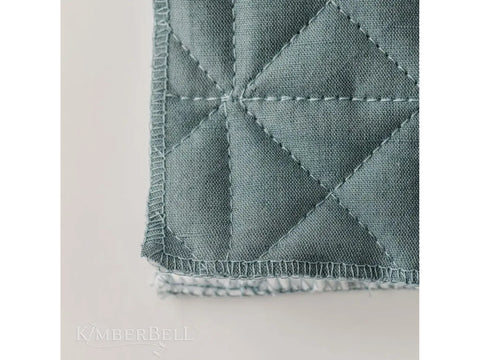 Kimberbell Quilted Pillow Cover Blank - Patriot Blue