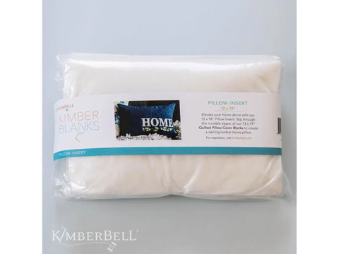 Kimberbell 12"x18" pillow insert in clear plastic packaging.