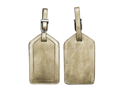 Luggage Tag Blanks - Choose Color - Metallic Gold