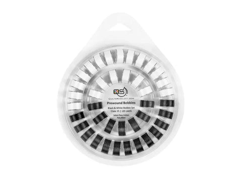Quilters Select Class 15 Bobbin Ring - White/Black
