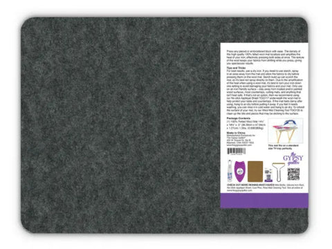 The Gypsy Quilter Wool Pressing Mat - 14" x 18"