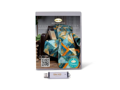 Baby Lock Fills and Motifs Gudren GE Collection USB drive and case.