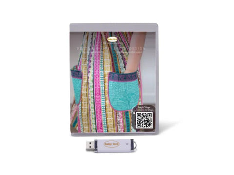 Baby Lock Design Suite Fills & Motifs Hobbies Collection #1 USB drive and case.