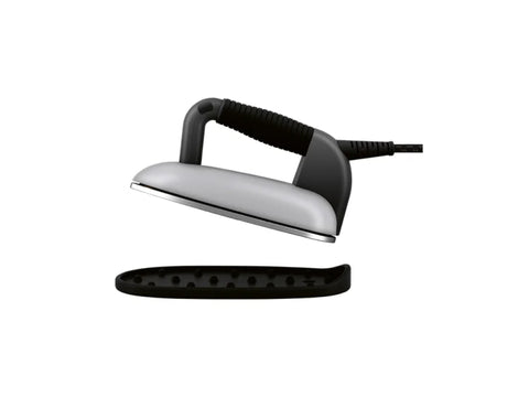 A silver Laurastar Lift Xtra Steam Iron with a black handle and base.