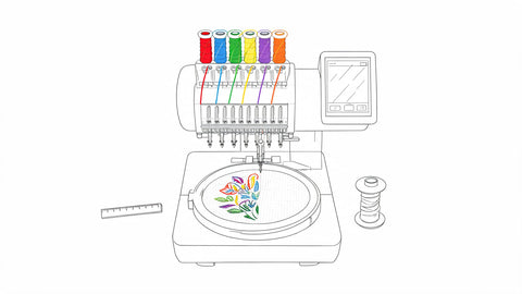 Best Multi Needle Embroidery Machine for Beginners