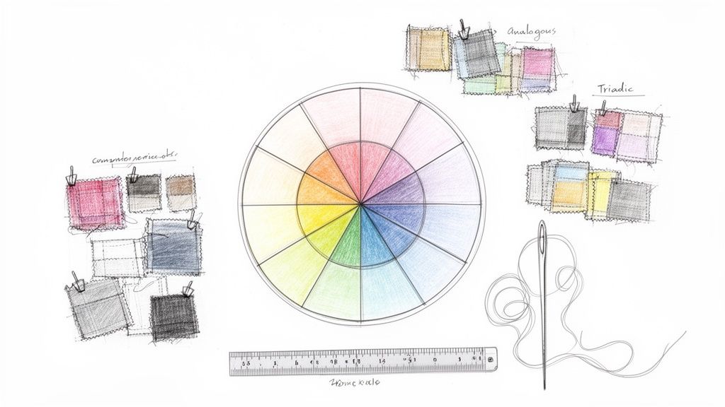 Color wheel for quilters: Craft Stunning Fabrics with a Proven Palette ...