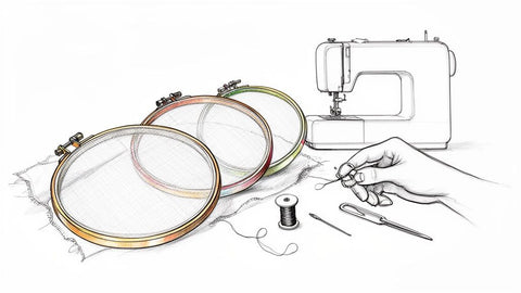 A Crafter's Guide to Embroidery Hoops for Sewing Machines